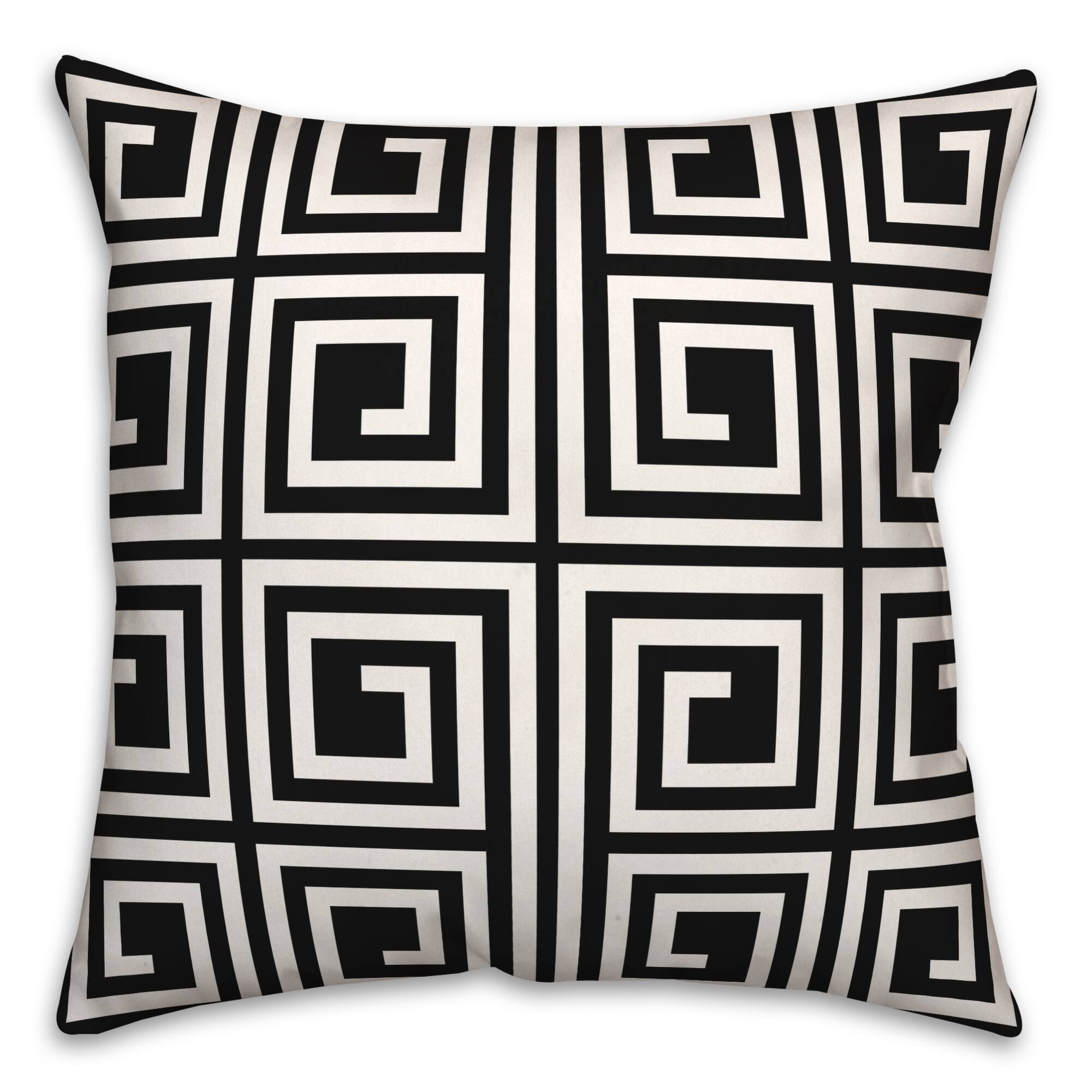 Geometric Maze Versatile Throw Pillow